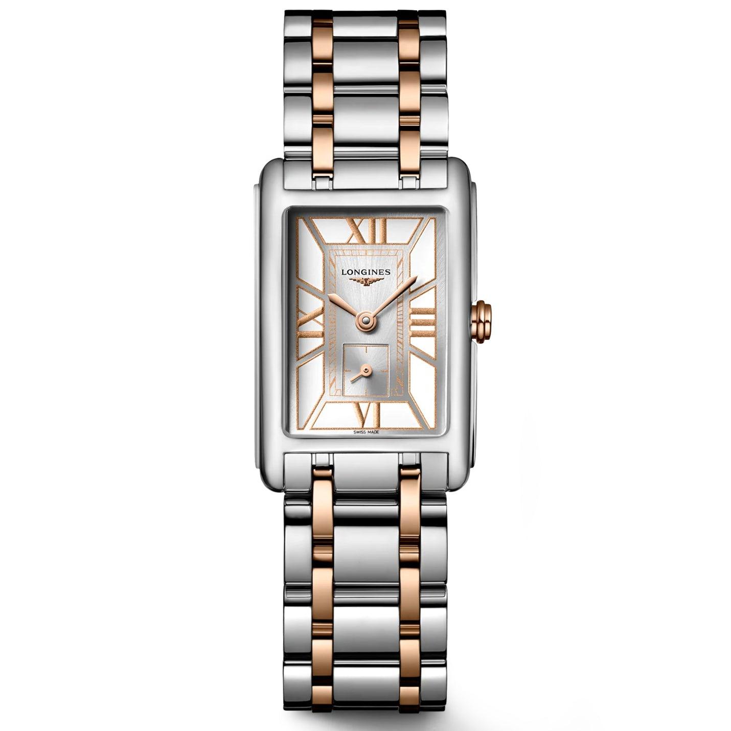 Longines horloge DolceVita 20,8x32mm wit quartz staal L5.255.5.75.7