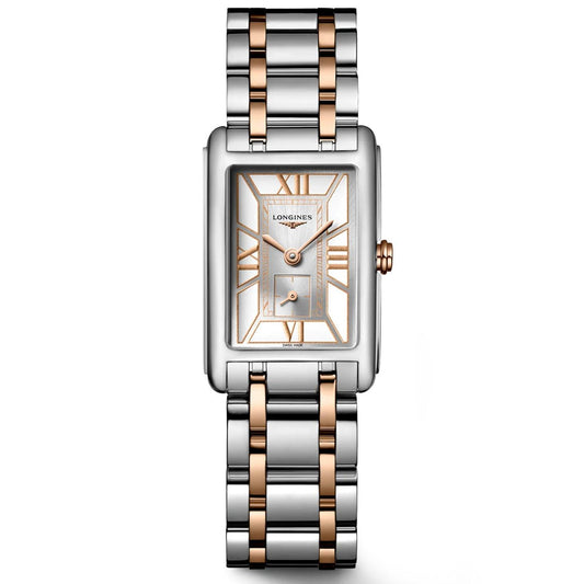 Longines horloge DolceVita 20,8x32mm wit quartz staal L5.255.5.75.7