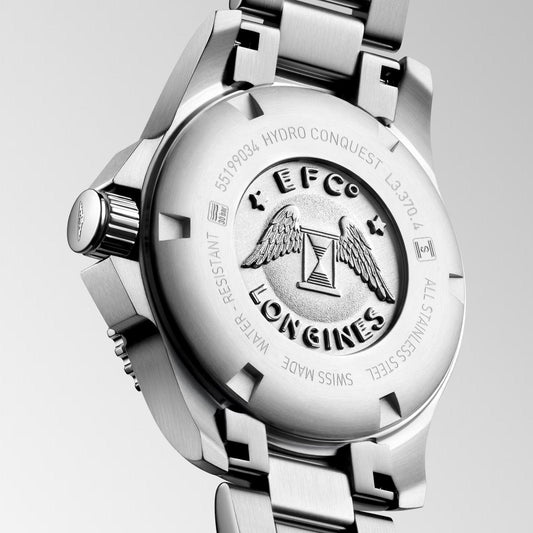 Longines horloge Hydroconquest 32mm parelmoer diamanten quartz staal
