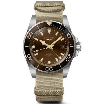 Longines horloge HydroConquest 41mm bruin automatisch staal L3.790.4.66.2