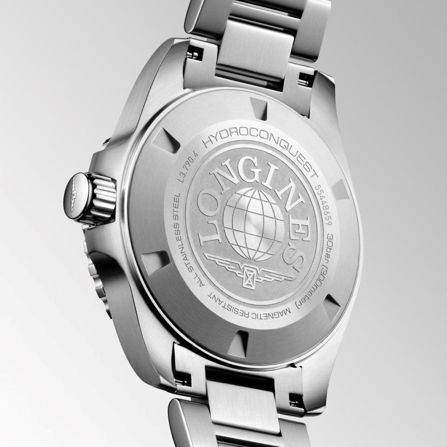 Longines horloge Hydroconquest GMT 41mm blauw automatisch staal L3.790.4.96.6