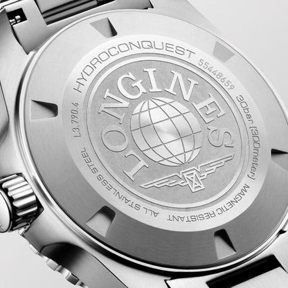 Longines horloge Hydroconquest GMT 41mm blauw automatisch staal L3.790.4.96.6