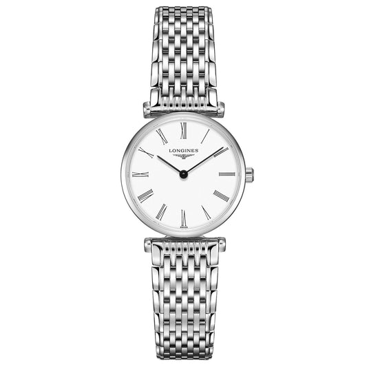 Longines horloge La Grande Classique 24mm wit staal quartz L4.209.4.11.6