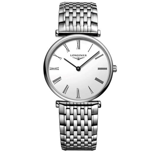 Longines horloge La grande Classique 29mm wit quartz staal L4.512.4.11.6