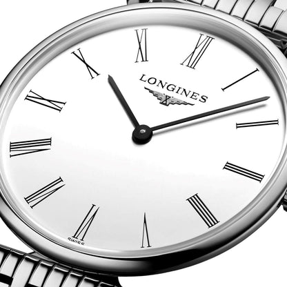 Longines horloge La grande Classique 29mm wit quartz staal L4.512.4.11.6