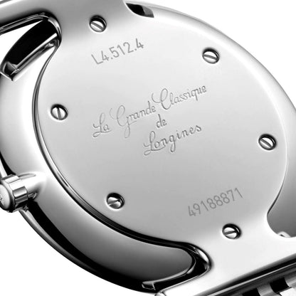 Longines horloge La grande Classique 29mm wit quartz staal L4.512.4.11.6