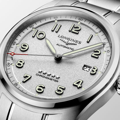Longines horloge Longines Spirit 42mm zilver automatisch staal L3.811.4.73.6