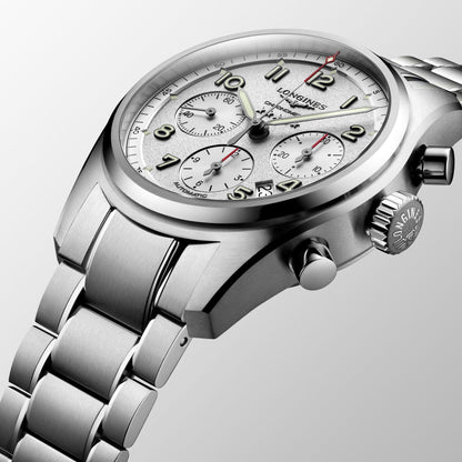 Longines horloge Longines Spirit 42mm zilver automatisch staal L3.820.4.73.6