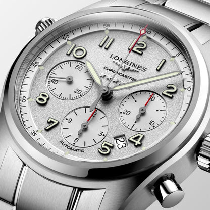 Longines horloge Longines Spirit 42mm zilver automatisch staal L3.820.4.73.6
