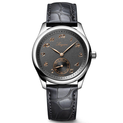 Longines horloge Master Collection 38mm antraciet automatisch staal L2.843.4.63.2