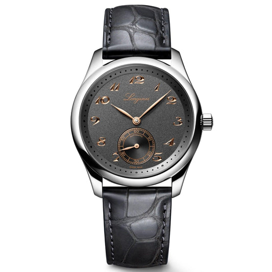 Longines horloge Master Collection 38mm antraciet automatisch staal L2.843.4.63.2