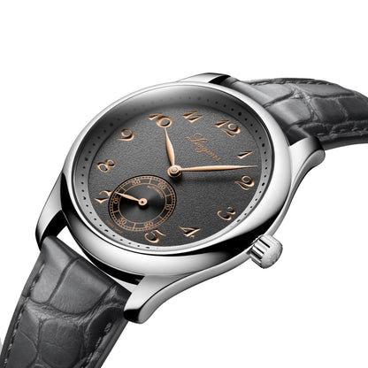 Longines horloge Master Collection 38mm antraciet automatisch staal L2.843.4.63.2