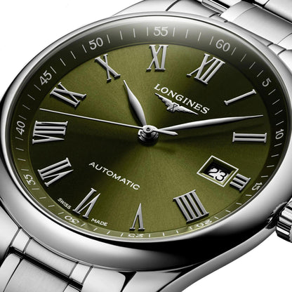 Longines orologio Master Collection 40mm verde automatico acciaio L2.793.4.09.6