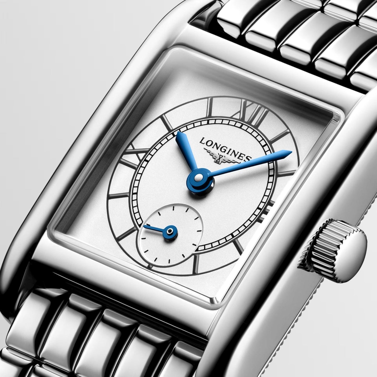 Longines horloge Mini Dolcevita 21,5x29mm zilver quartz staal L5.200.4.75.6