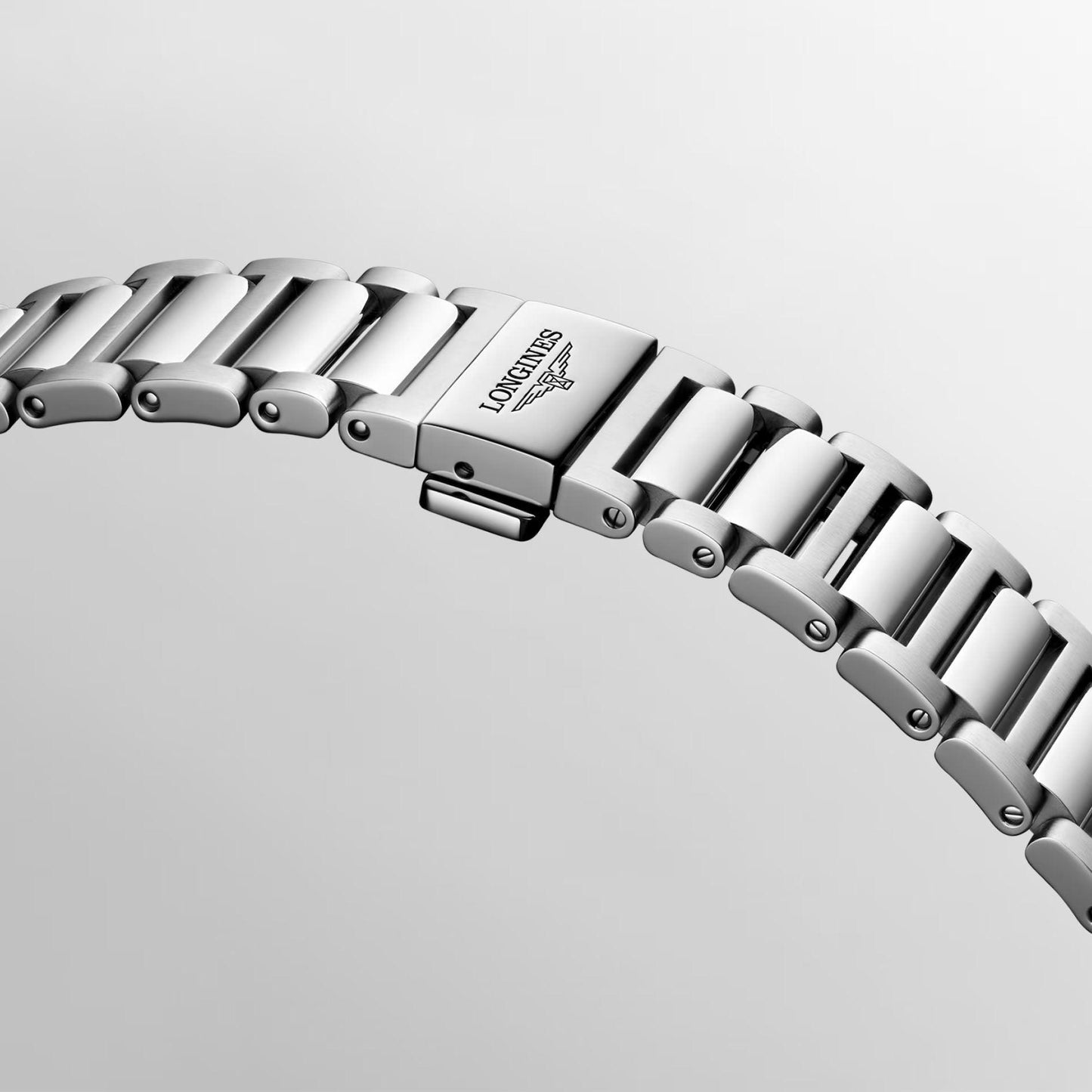 Longines horloge New Conquest 42mm zilver automatisch staal L3.835.4.72.6
