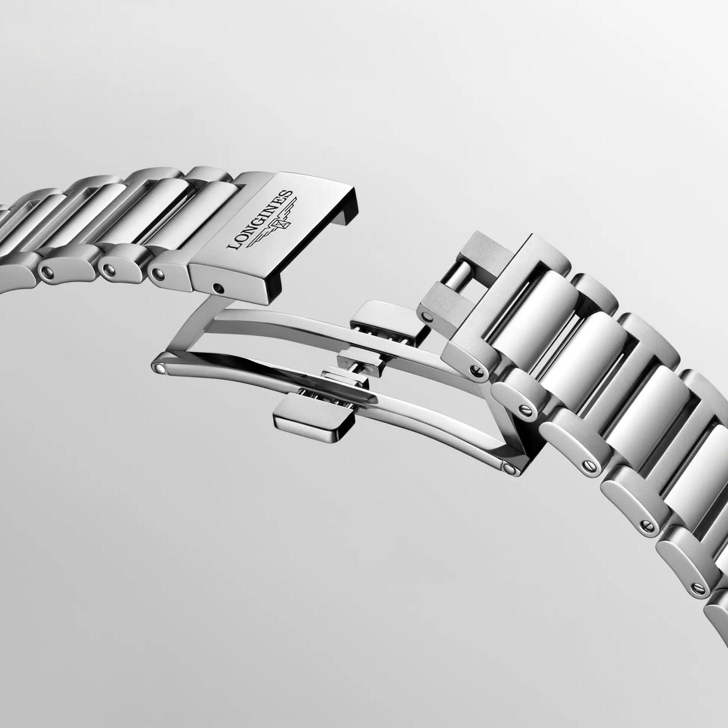 Longines horloge New Conquest 42mm zilver automatisch staal L3.835.4.72.6