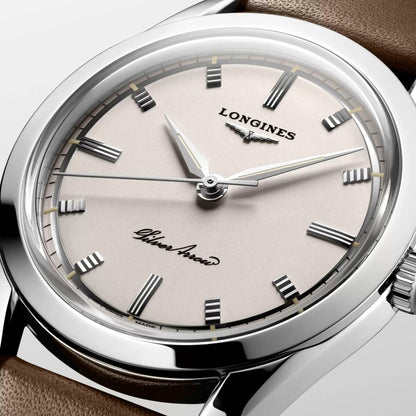 Longines horloge Silver Arrow 38,5mm zilver automatisch staal L2.834.4.72.2