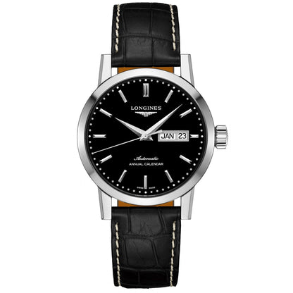 Longines horloge The Longines 1832 40mm zwart automatisch staal L4.827.4.52.0