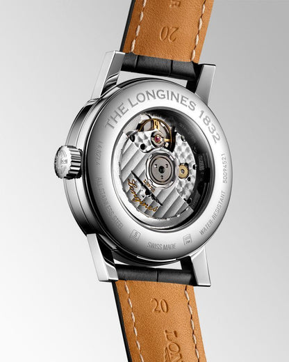 Longines horloge The Longines 1832 40mm zwart automatisch staal L4.827.4.52.0