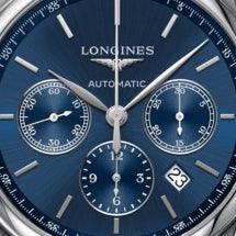 Longines horloge The Longines Master Collection 42mm blauw staal heren chronograaf automatisch L2.759.4.92.0