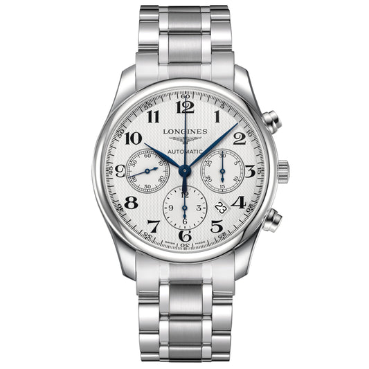 Longines horloge The Longines Master Collection Chronograaf 42 mm zilver automatisch staal L2.759.4.78.6