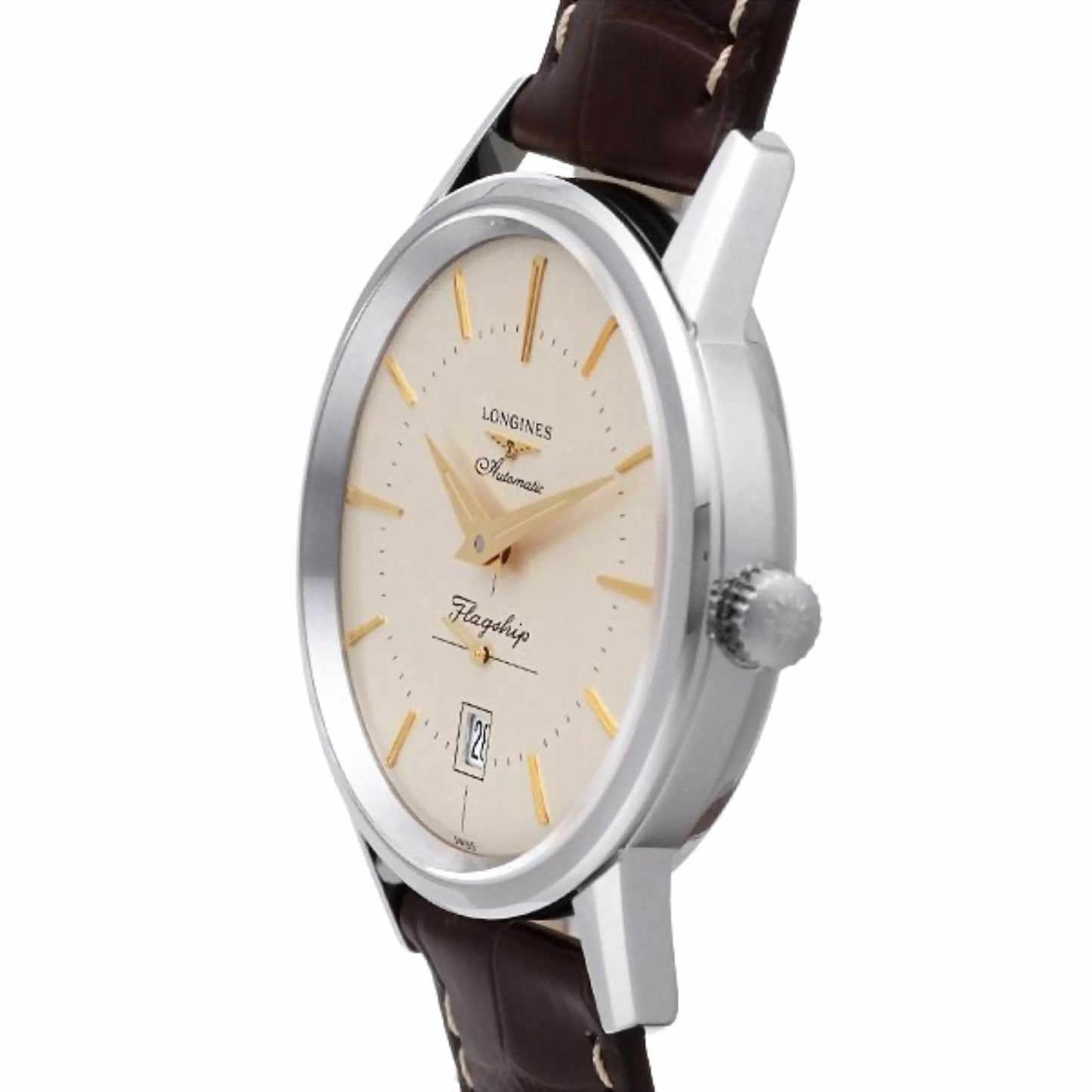 Longines herenhorloge Flaghsip Heritage 38,5mm automatisch staal L4.795.4.78.2