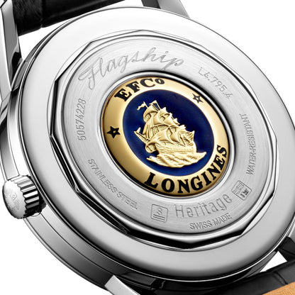 Longines herenhorloge Flaghsip Heritage 38,5mm automatisch staal L4.795.4.78.2
