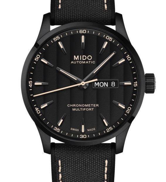 Mido horloge Multifort Chronometer 1 COSC 42mm zwart automatisch staal PVD afwerking zwart M038.431.37.051.00