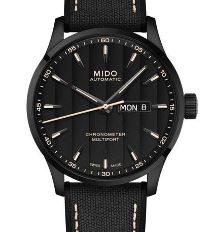 Mido horloge Multifort Chronometer 1 COSC 42mm zwart automatisch staal PVD afwerking zwart M038.431.37.051.00