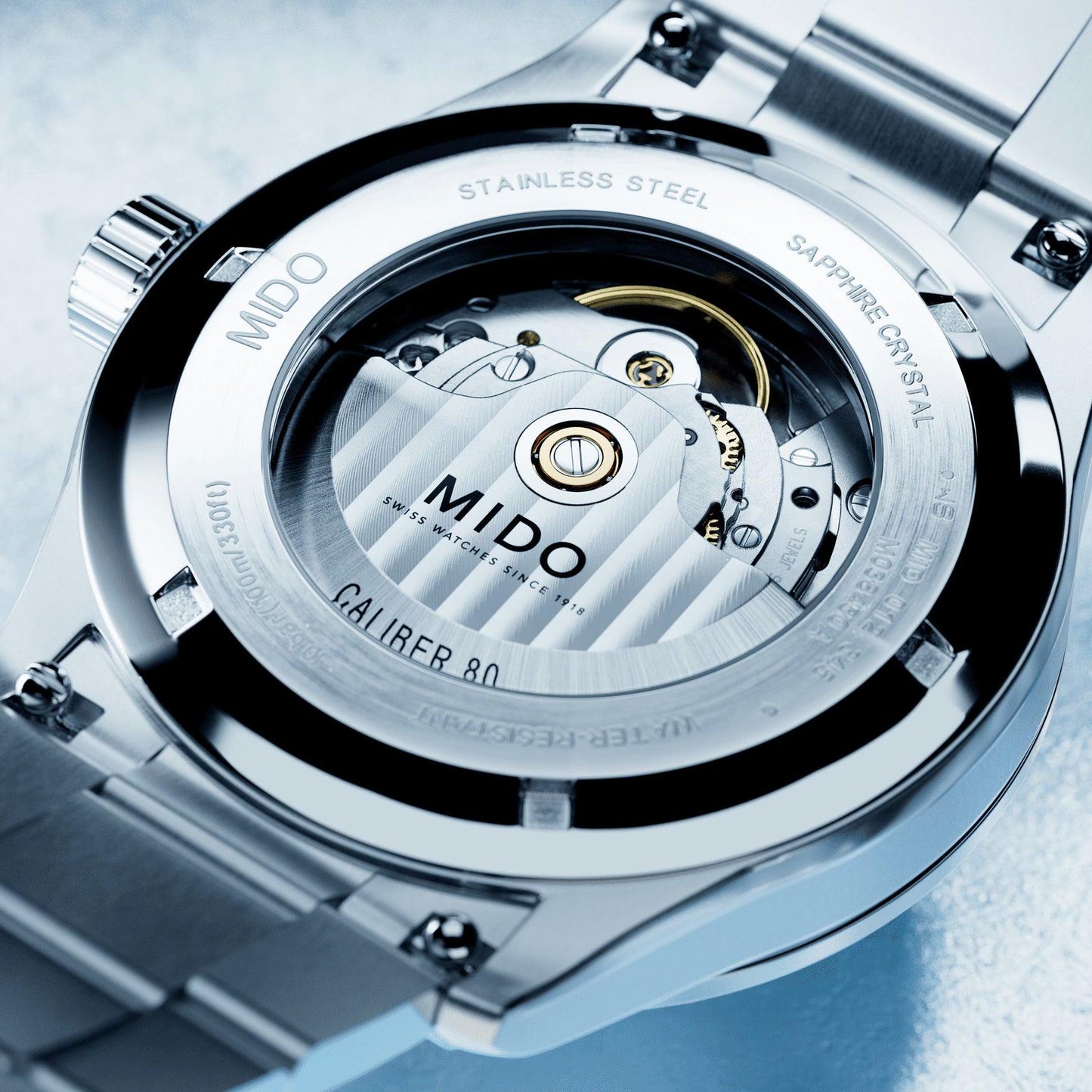 Mido Multifort M Freeze 42mm Turquoise Automatisch Stalen Horloge M038.430.11.041.00