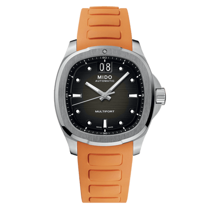 Mido horloge Multifort TV Big Date 40mm grijs staal automatisch M049.526.17.081.00