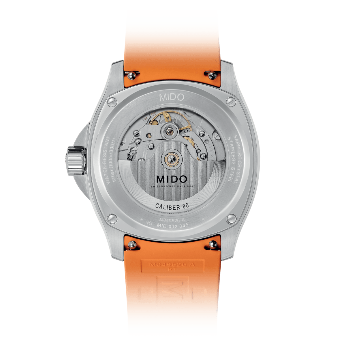 Mido horloge Multifort TV Big Date 40mm grijs staal automatisch M049.526.17.081.00