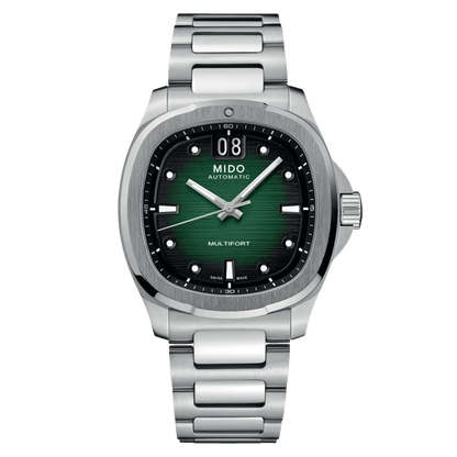 Mido horloge Multifort TV Big Date 40mm groen staal automatisch M049.526.11.091.00
