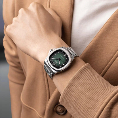 Mido horloge Multifort TV Big Date 40mm groen staal automatisch M049.526.11.091.00