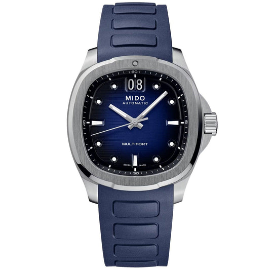 Mido Multifort TV Big Date 40x39.2mm Blauw Automatisch Stalen Horloge M049.526.17.041.00