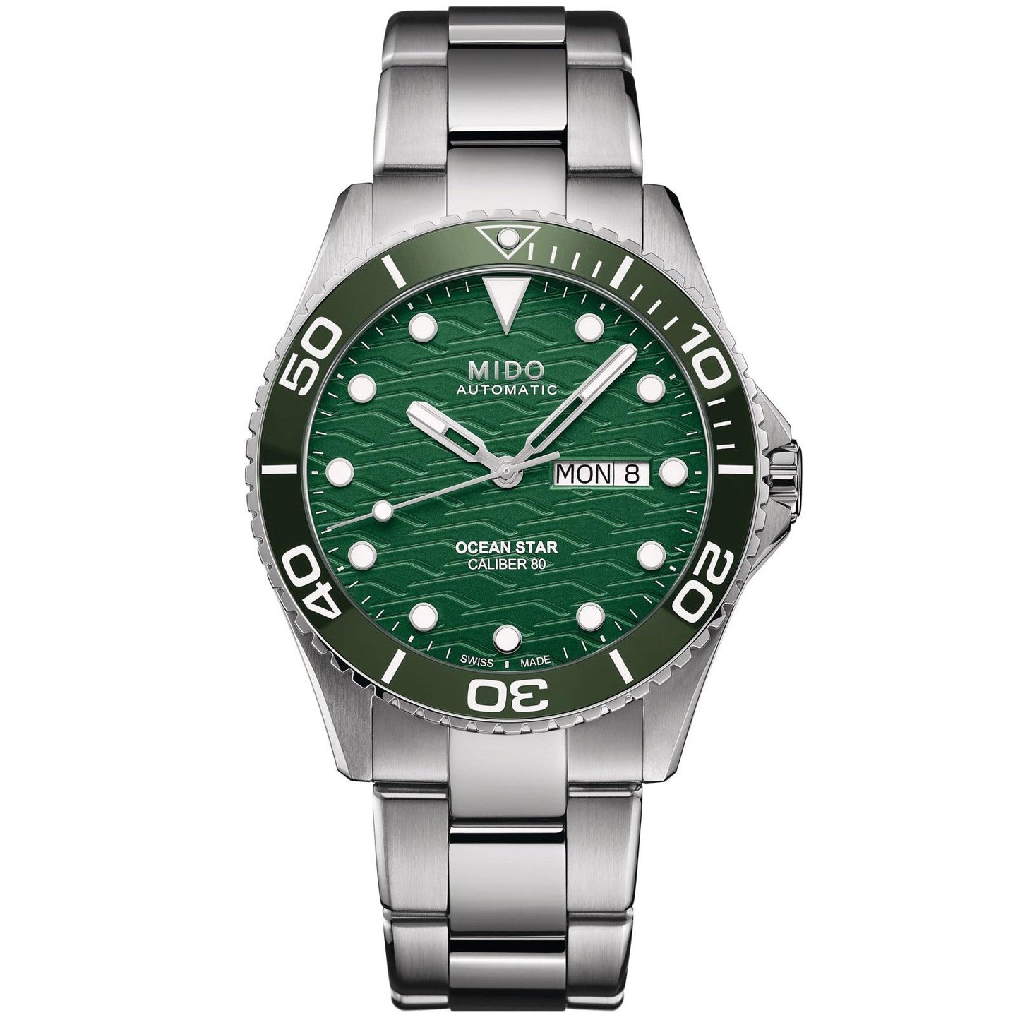 Mido horloge Ocean Star 200C 42,5mm groen automatisch staal M042.430.11.091.00