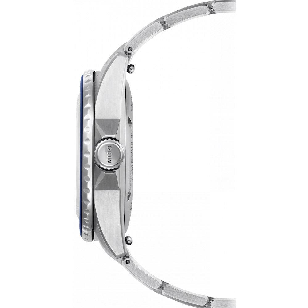 Mido horloge Ocean Star 36,5mm blauw automatisch staal M026.207.11.041.00