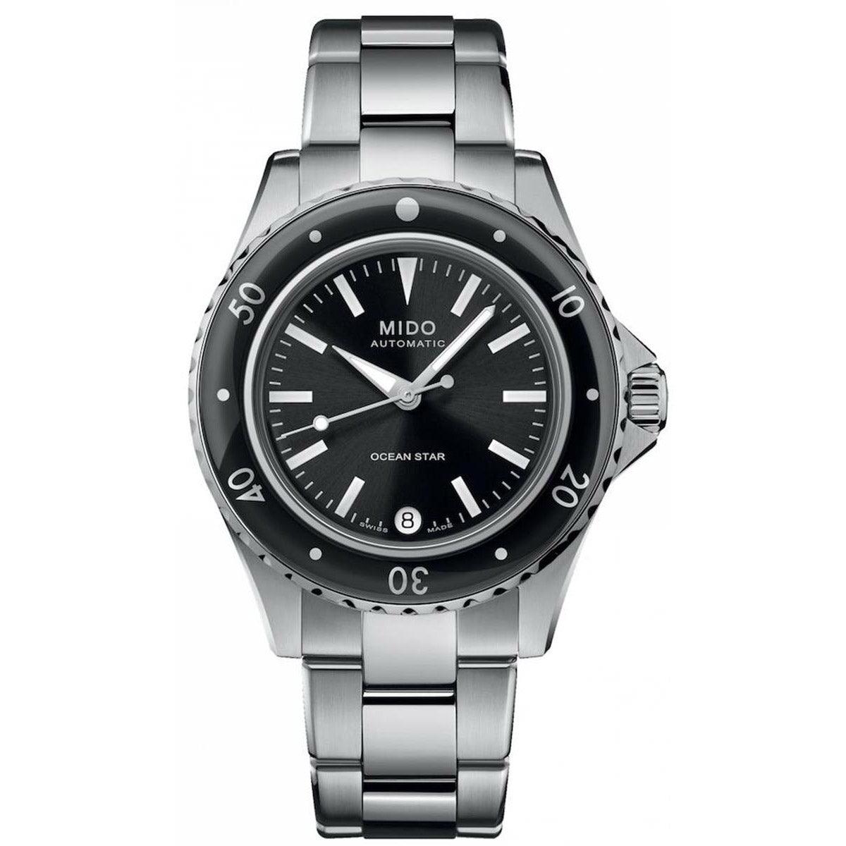 Mido horloge Ocean Star 36,5mm zwart automatisch staal M026.207.11.051.00