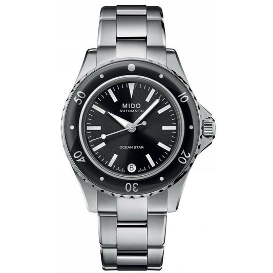 Mido horloge Ocean Star 36,5mm zwart automatisch staal M026.207.11.051.00