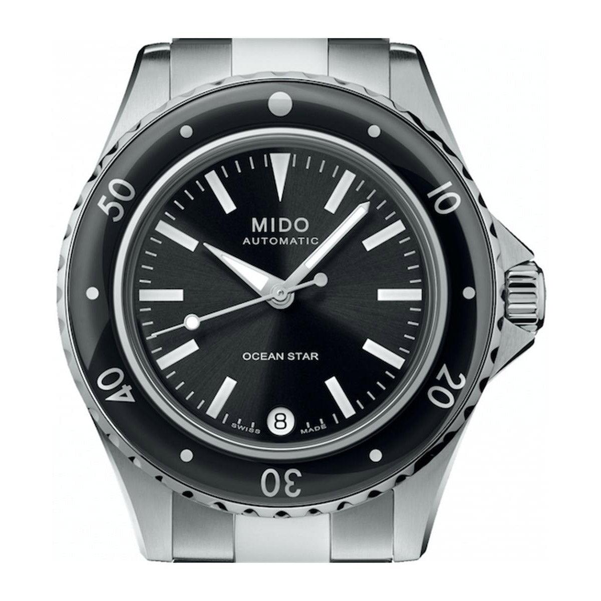 Mido horloge Ocean Star 36,5mm zwart automatisch staal M026.207.11.051.00