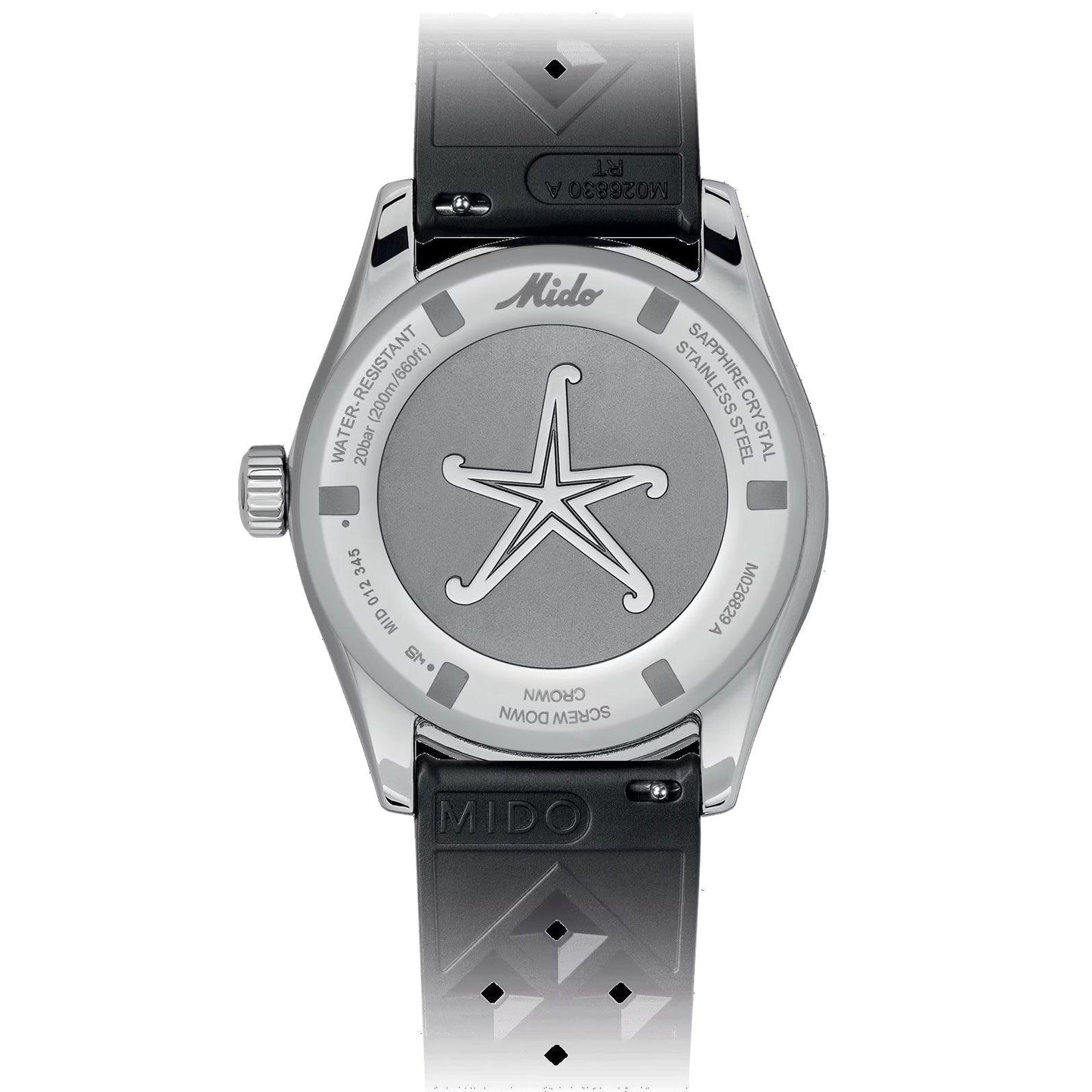 Mido horloge Ocean Star Decompression Worldtimer Special Edition 40mm zwart automatisch staal M026.829.17.051.00