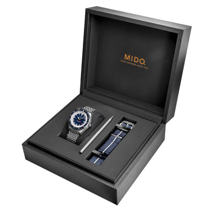 Mido Ocean Star GMT Special Edition 40mm Blauw Automatisch Stalen Horloge M026.829.18.041.00