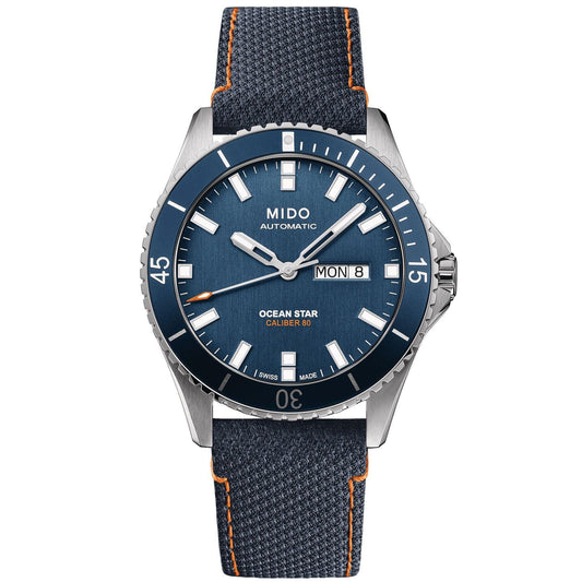 Mido horloge Ocean Star Red Bull Cliff Diving gelimiteerde oplage 500 stuks 42mm blauw automatisch staal M026.430.17.041.00