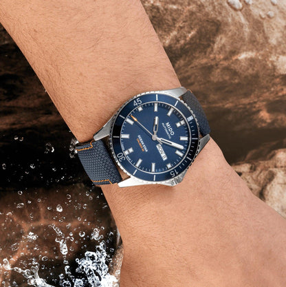 Mido horloge Ocean Star Red Bull Cliff Diving gelimiteerde oplage 500 stuks 42mm blauw automatisch staal M026.430.17.041.00