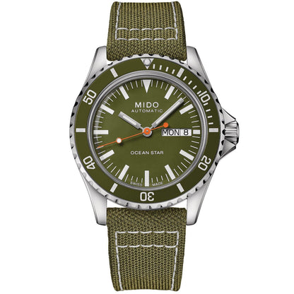 Mido horloge Ocean Star Tribute 40,5mm groen automatisch staal M026.830.18.091.00