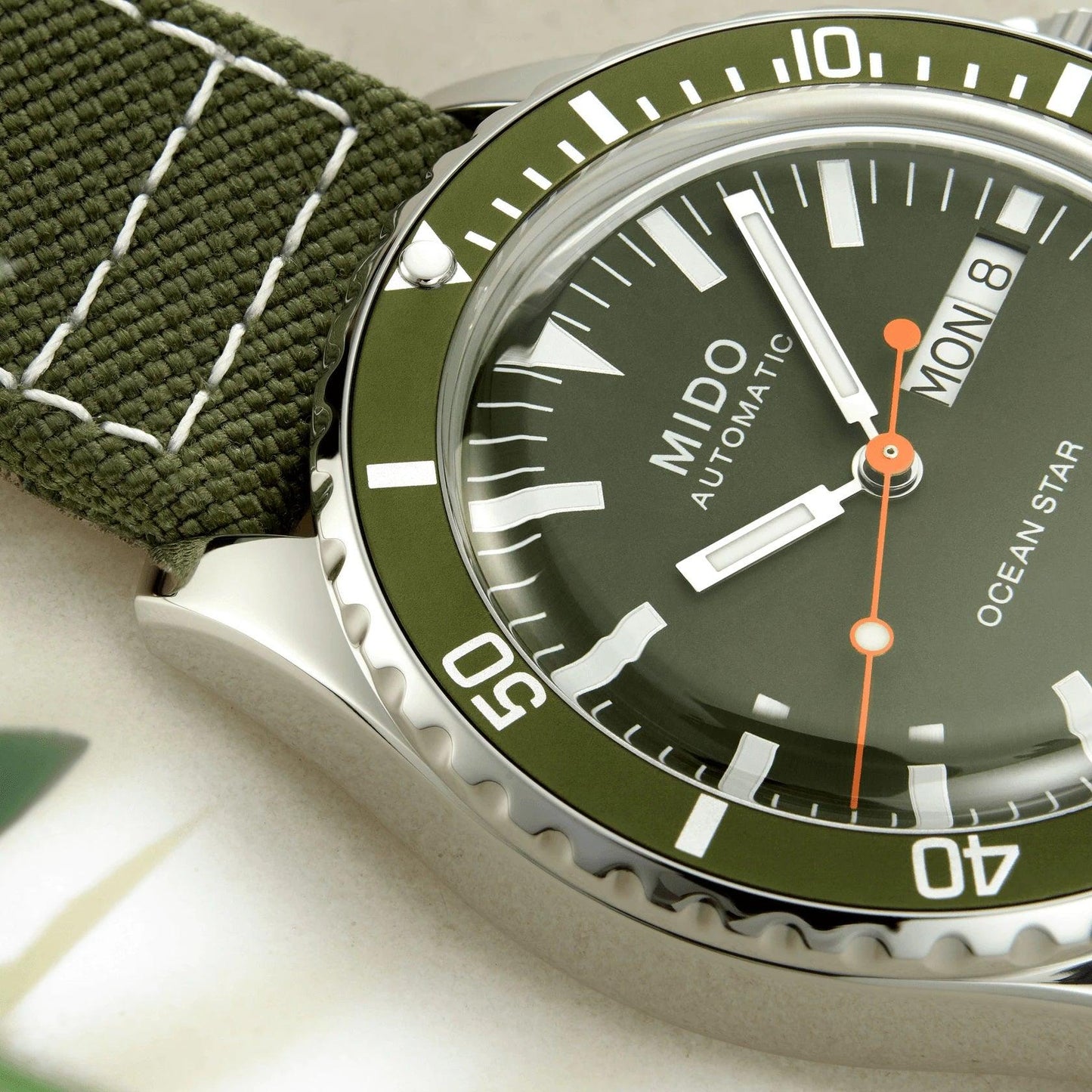 Mido horloge Ocean Star Tribute 40,5mm groen automatisch staal M026.830.18.091.00