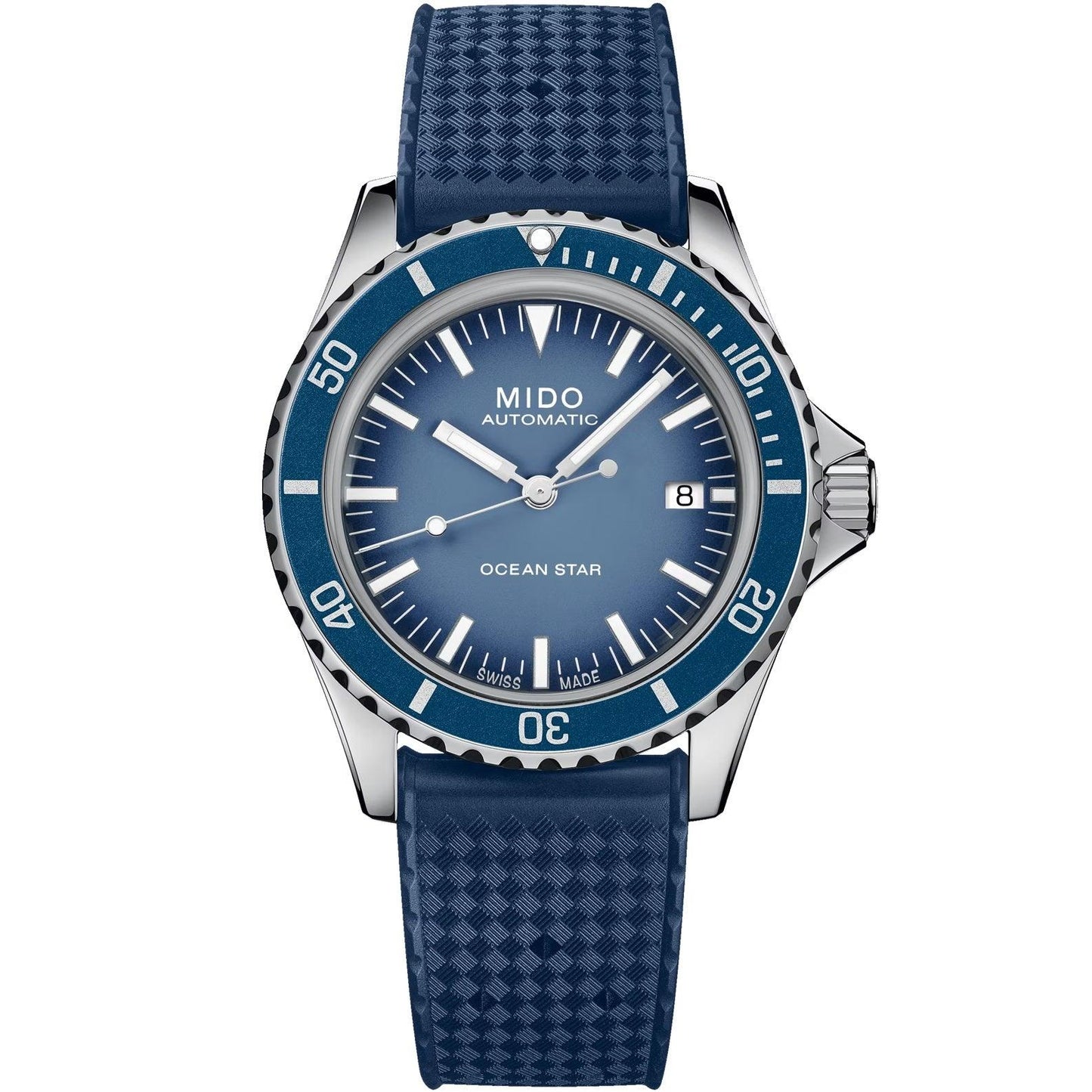 Mido horloge Ocean Star Tribute Special Edition 40mm blauw automatisch staal M026.807.11.041.01