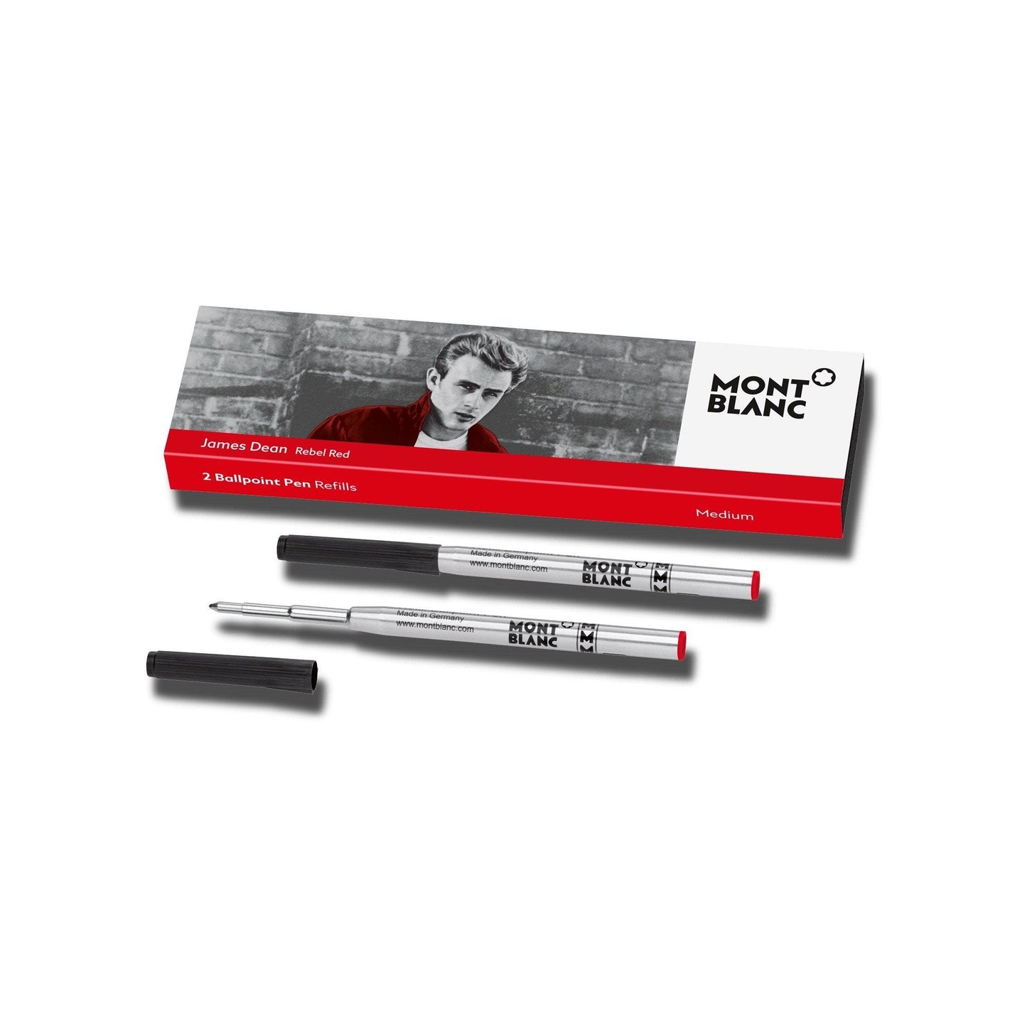 Montblanc 2 balpenvullingen (M) James Dean Rood (rood) 118205