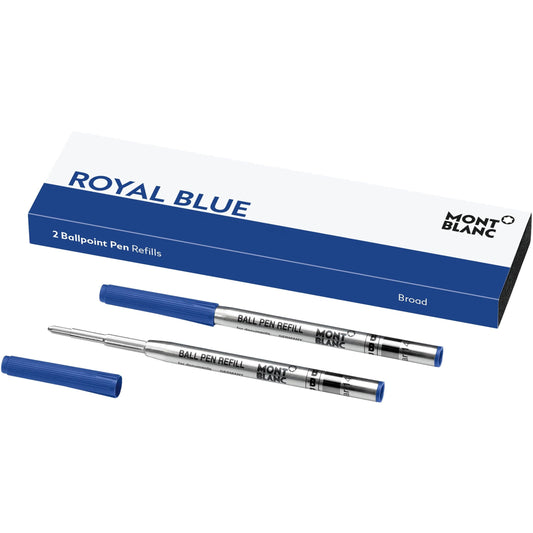 Montblanc 2 balpenvullingen B koningsblauw 128215
