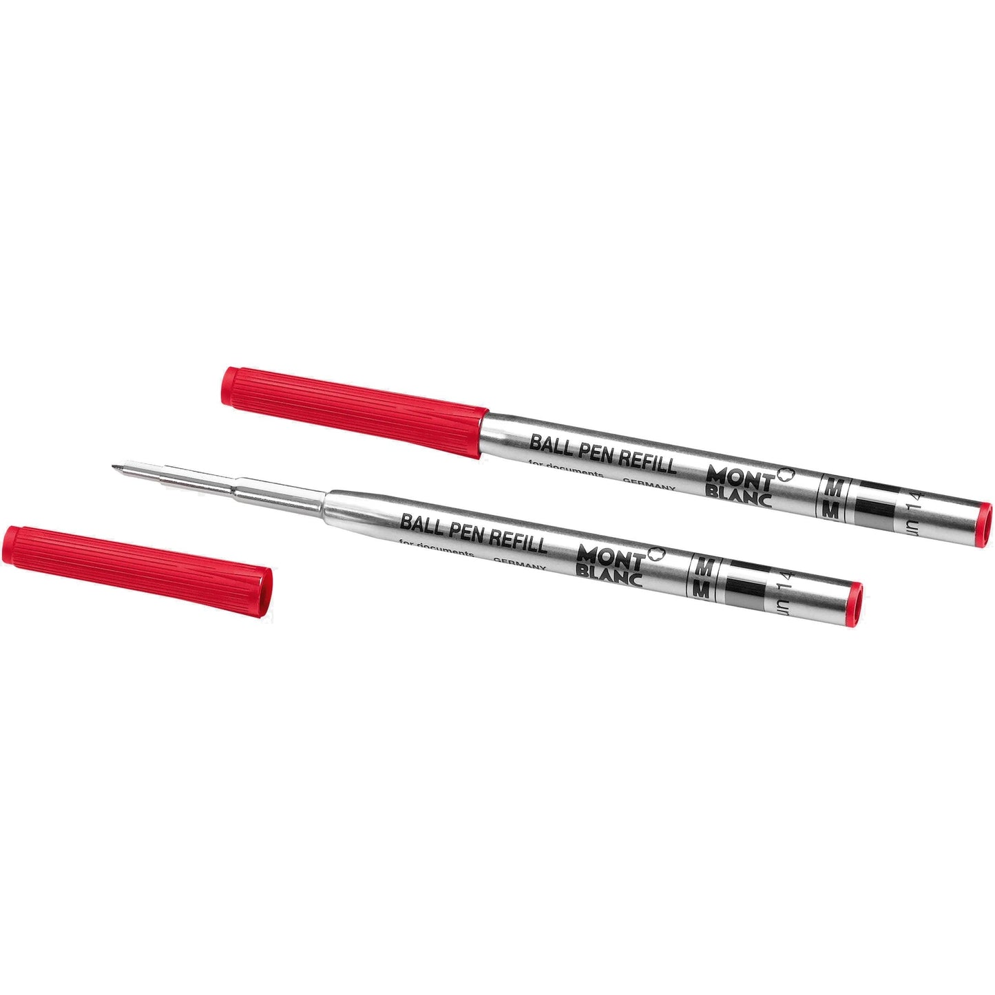 Montblanc 2 balpenvullingen M-punt rood Modena 128216